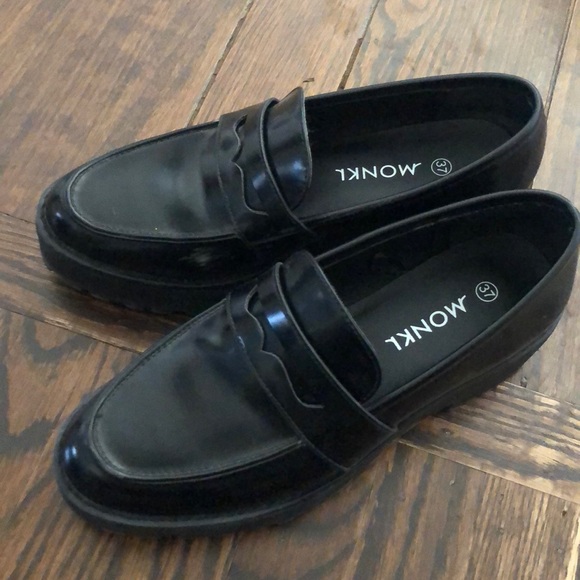 monki platform loafers
